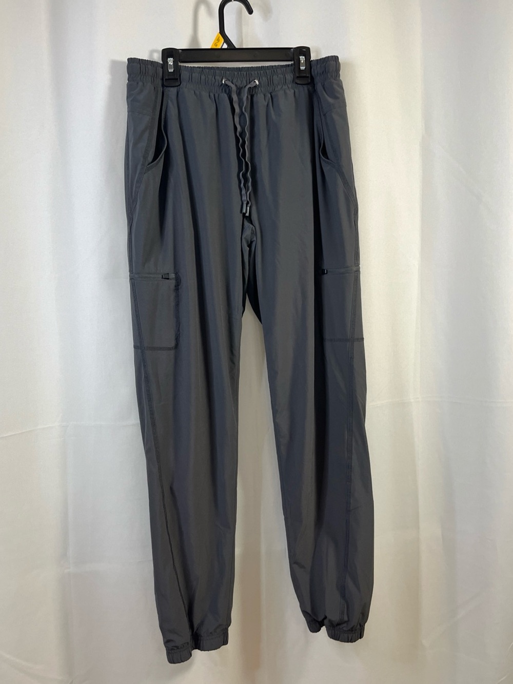 Eddie Bauer Black Flannel Lined Cargo Jogger Hiking Pants Gray Womens 6